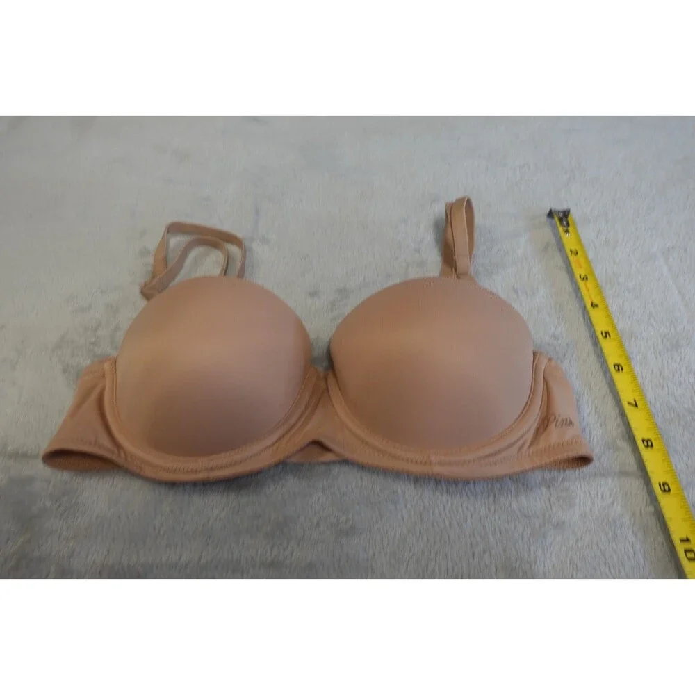 Victoria's Secret Macaron Beige 32B Body By Victoria Lightly Lined Demi Bra‎